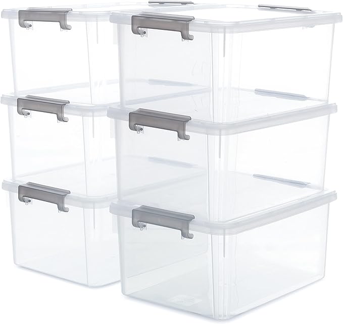 Citylife 6 Packs 17 QT Plastic Storage Bins by Unknown