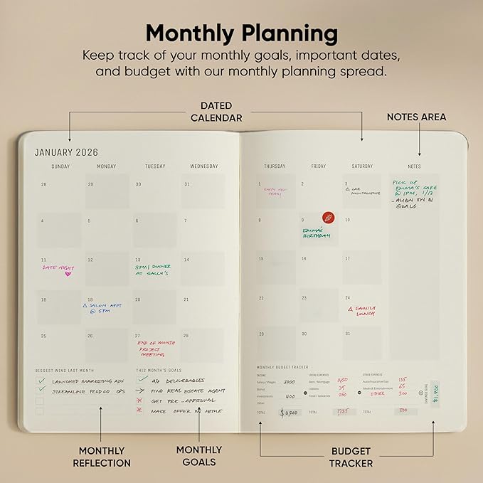 Dated, 2026 Planner, 8.5" x 11" - Image 5