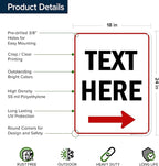 Custom Arrow, Custom Directional Sign, Right Arrow, 18x24 Inches, 55 mil thick - Image 6