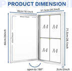 SWANCROWN Enclosed Bulletin Board Grey Felt Displays Boards Weather Resistant - Image 2