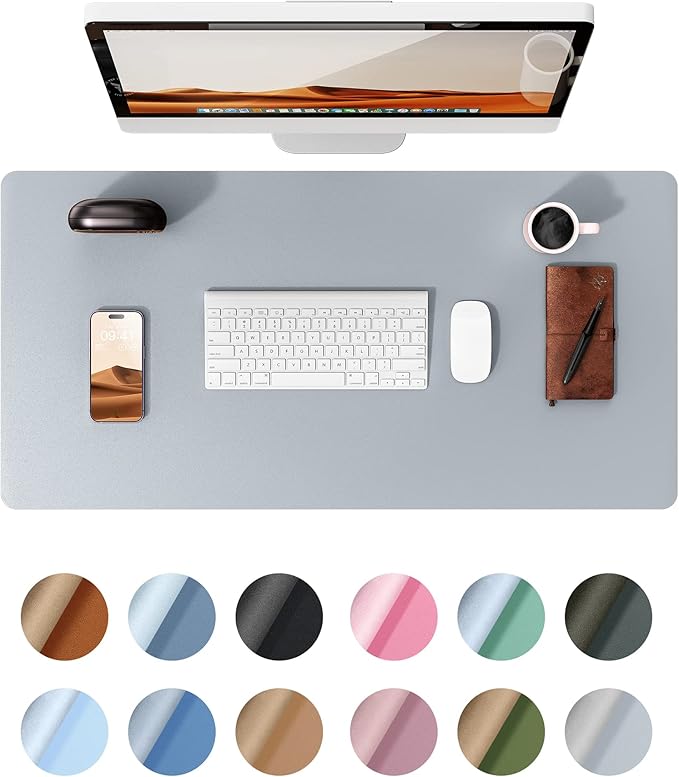 YSAGi Leather Desk Protector, Office Mat, Large Mouse Mat, Non-Slip PU Leather by YSAGi