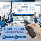 Presentation Clicker with Storage Case, USB C Rechargeable Wireless Presenter - Image 7
