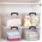 Citylife 22 QT Clear Plastic Storage Bins - Image 5
