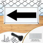 Black Arrow Sign Aluminum 10 x 5 Inch Heavy Duty Metal Waterproof Reflective - Image 4