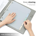 Ospelelf 3 Ring Binder With Clipboard 1 Inch Leather - Image 5