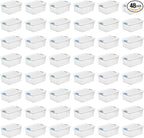 Sterilite 48-Pack Latching Box, Under Bed Storage Bins by Sterilite