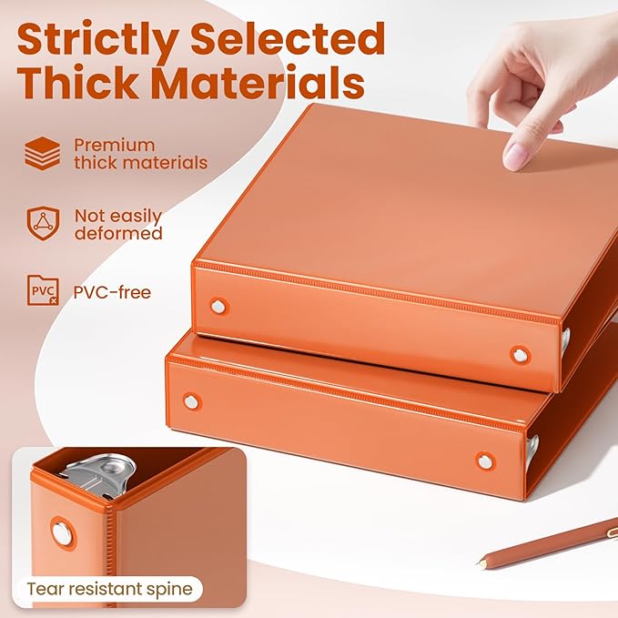 SUNEE 3 Ring Binder 1.5 Inch 1 Pack - Image 4