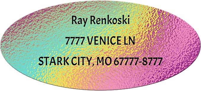 Made in USA Custom Return Address Stickers Labels Customized Mailing Label by HOOKAH+SUN