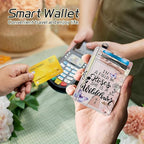 BWEGRHE Small Travel Wallets, Sakura Butterfly Slim Minimalist Front Pocket - Image 4