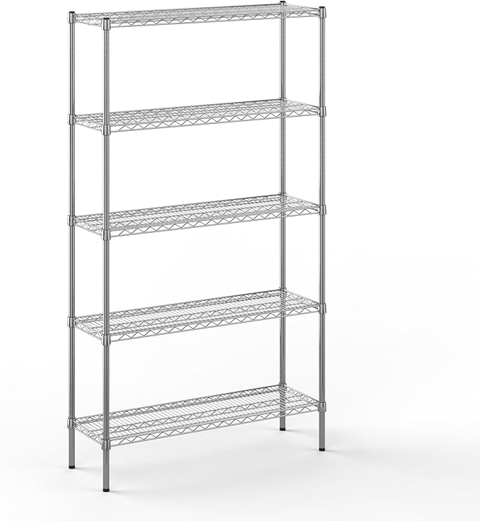 Regal Altair 14" Deep x 42" Wide x 74" Height Wire Shelving Kit | 5-Tier | NSF by Regal+Altair