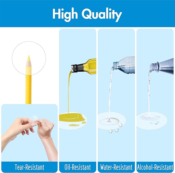 1000 PCS Round Clear Seal Stickers, Transparent Envelope Mail Wafer Seal Self - Image 2