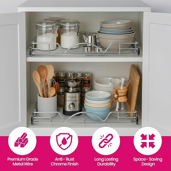 HOLDN’ STORAGE Pull Out Cabinet Organizer - Image 5