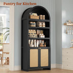 81" Tall Arched Cabinets, Bookcase - Image 6