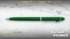 DISCOUNT PROMOS Twist Action Plastic Stylus Pens, Bulk Pack - Image 2