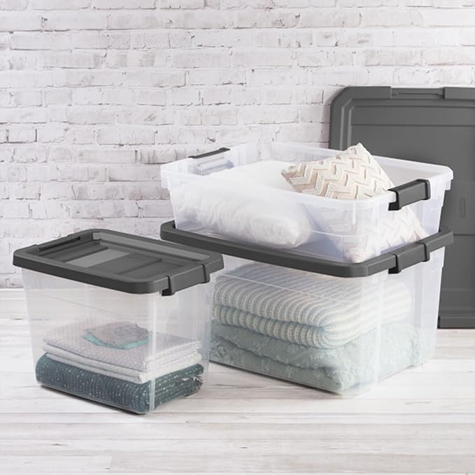 Sterilite 24-Pack Modular Stacker Box, Durable Clear Plastic Storage Bins - Image 6