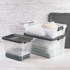Sterilite 24-Pack Modular Stacker Box, Durable Clear Plastic Storage Bins - Image 6