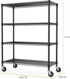 M MZG Industrial Metal 4 Tier Shelving - Image 3