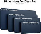 YSAGi Leather Desk Protector, Office Mat, Large Mouse Mat, Non-Slip PU Leather - Image 4