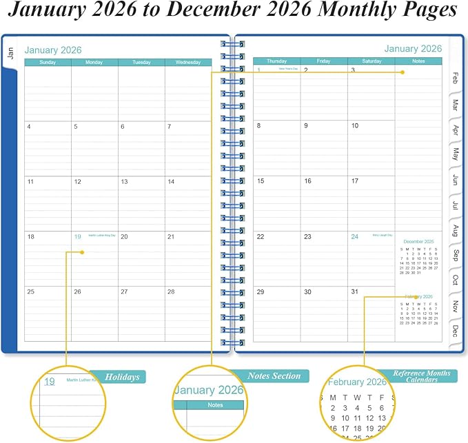 2026 Planner - Planner 2026 from January 2026 - December 2026, Weekly & Monthly - Image 4