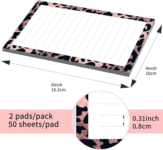 SXboxing Sticky Notes 4X6 Inches, 2 Pack Large Cute Self-Stick Pads, Bright - Image 4