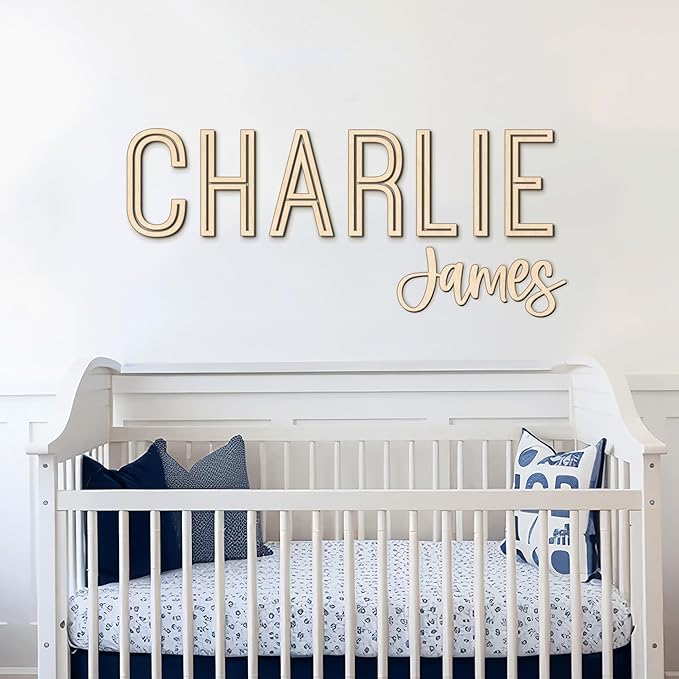 Personalized Wooden Name Sign for Nursery - Image 4