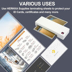 HERKKA 100 Pack Laminating Sheets, Hold 11 x 17 Inch Sheet, 3 Mil Clear Thermal - Image 6