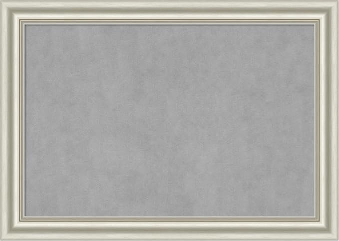 Amanti Art Silver Framed Magnetic Board 30x42 Large Vision Board by AmantiArt