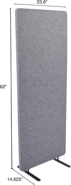 Stand Up Desk Store ReFocus Raw Freestanding Acoustic Desk Divider Privacy - Image 7