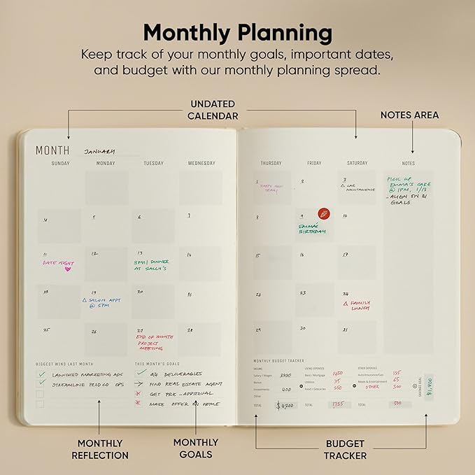 Undated, 2026 Planner, 8.5" x 11" - Image 5