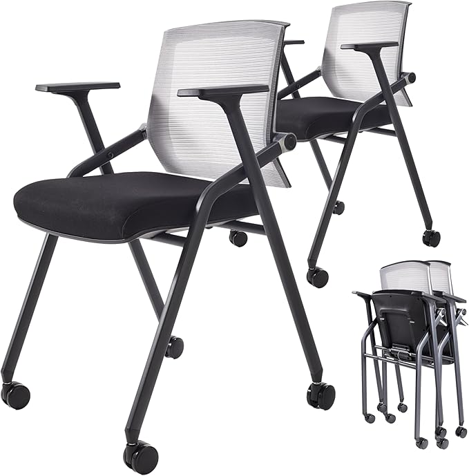 BLANEDUO, 2 Pack Stackable Conference Room Chairs by BLANEDUO