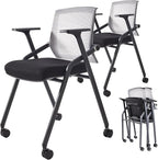 BLANEDUO, 2 Pack Stackable Conference Room Chairs by BLANEDUO