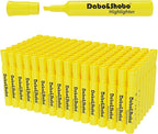 Dabo&Shobo Highlighters 108 Pack, Tank Style Yellow Highlighters, Chisel Tip by DaboShobo