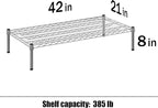 Regal Altair 21" Deep x 42" Wide x 8" Height Wire Shelving Kit | 1-Tier | NSF - Image 3