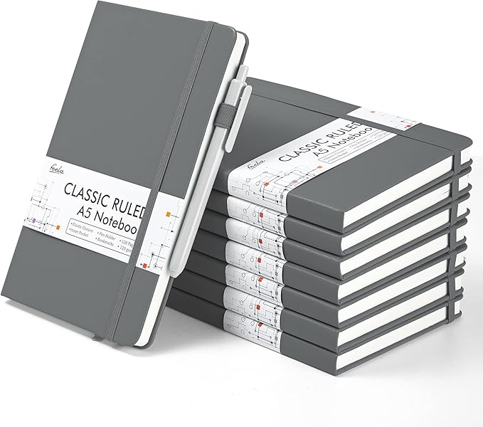 feela 8 Pack Journal Notebook Bulk by feela