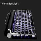 Adventurers Typewriter Style Retro Mechanical Keyboard, 83 Key Bluetooth 5.0 - Image 2