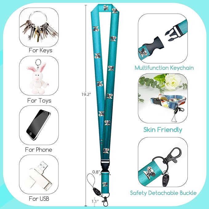 Elephant Badge Holder with Retractable Lanyard, Cute Lanyards - Image 5