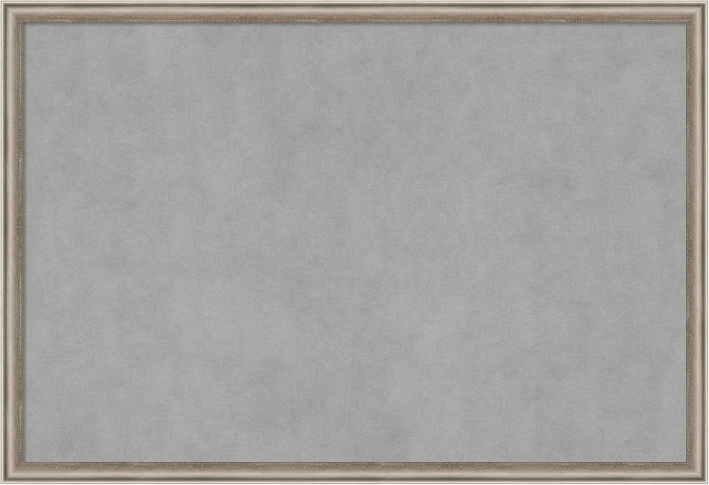 Amanti Art Silver Framed Magnetic Board 26x38 Large Vision Board