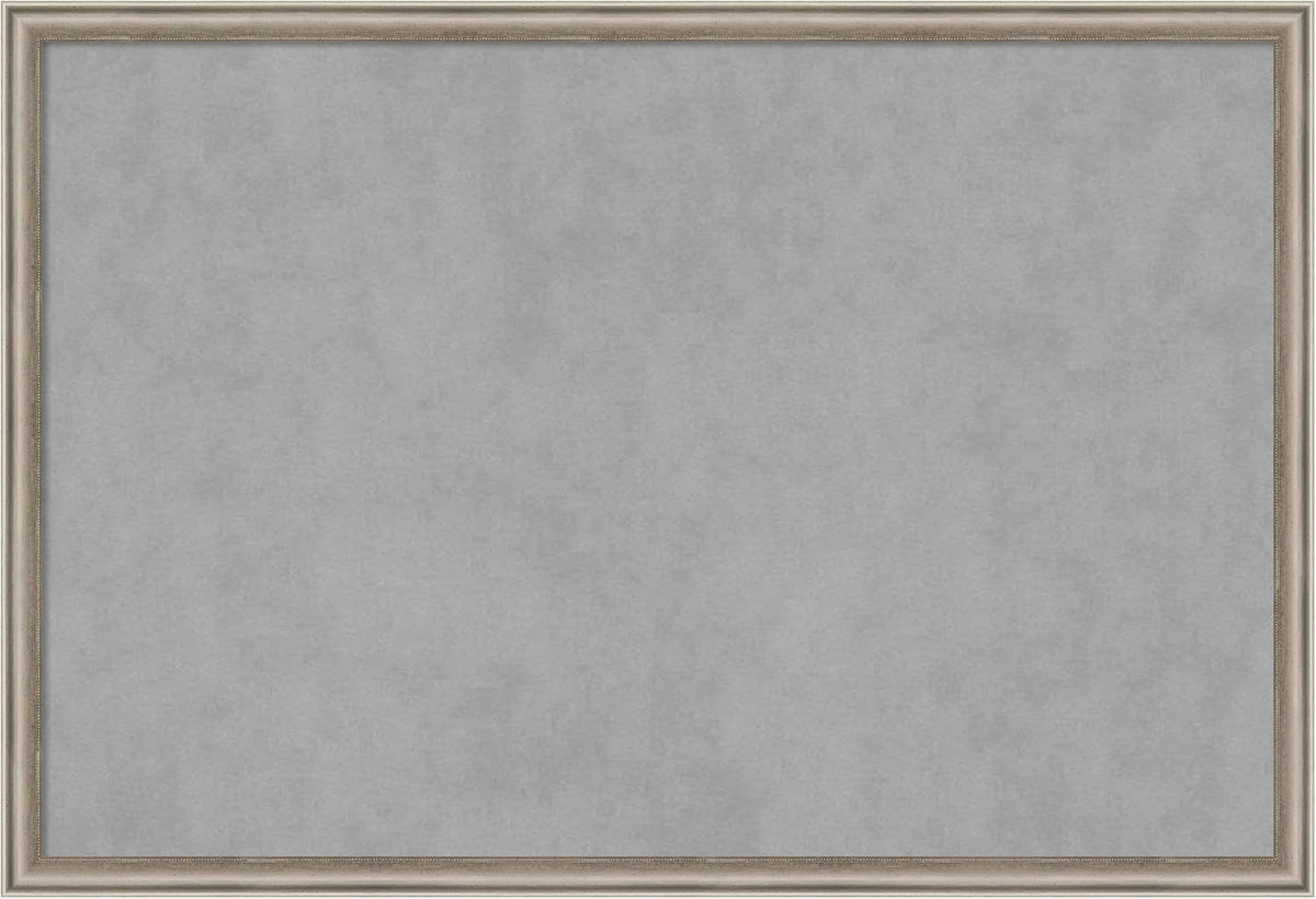 Amanti Art Silver Framed Magnetic Board 26x38 Large Vision Board