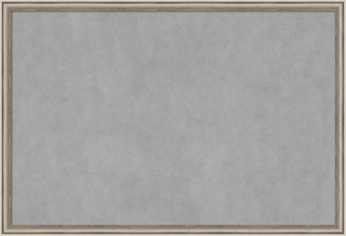 Amanti Art Silver Framed Magnetic Board 26x38 Large Vision Board by AmantiArt