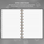 Clever Fox Password Book Spiral – Mini Internet Address & Password Organizer - Image 6