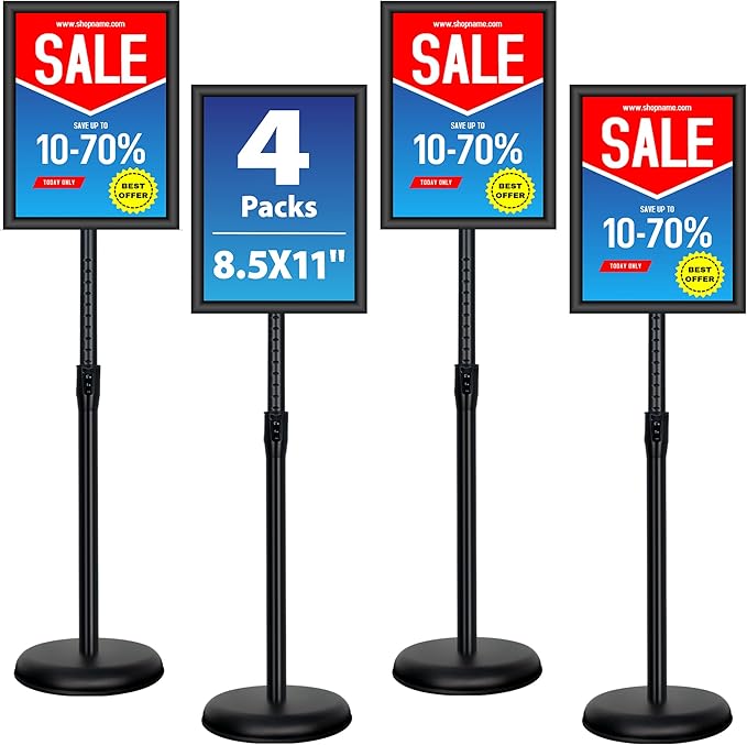 VAIIGO 4 Pack Sign Holder Stands by VAIIGO