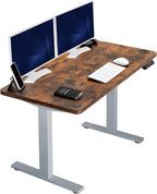 VIVO Electric 43 x 24 in Rustic Standing Desk, Memory Height Adjustment by VIVO