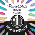 Paper Mate InkJoy Gel Pens, Retractable, Medium Point, Glittery Assorted Colors - Image 2