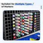 sanfurney art marker storage rack for 300 markers, side view