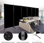 Room Divider 6FT Folding Privacy Screens, 6 Panel Partition Room Dividers - Image 2