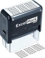 ExcelMark Custom Rubber Stamp – Clean & Easy Stamping – Personalized by ExcelMark
