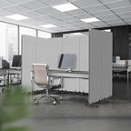VINGLI Room Divider Screen, Freestanding Privacy Partition Wall, Zipper - Image 7