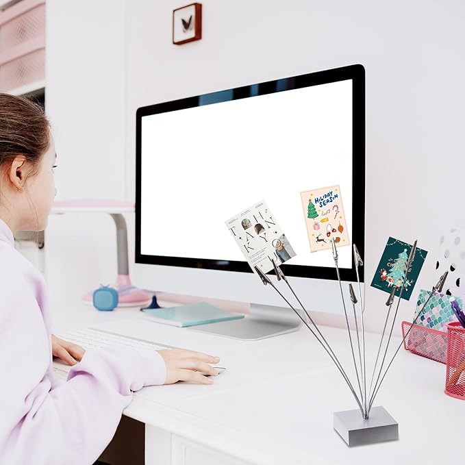 Cube Base 8-Branch Tree Style Memo/Card/Paper/Photo Holder Table Number Holder - Image 4