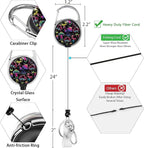 Teacher Lanyards for ID Badges and Keys, Retractable ID Badge Holder - Image 6