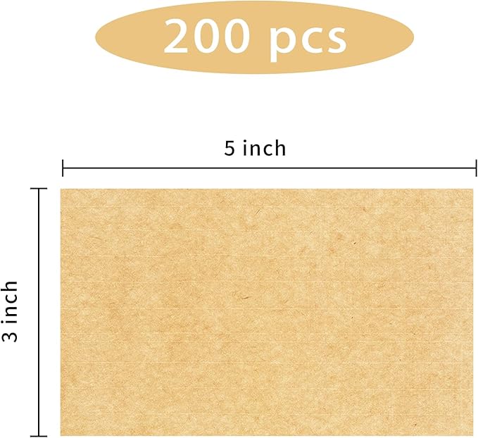 STARLIBOO Colored Labels Stickers 3 x 5 Inch, Rectangle Kraft Removable Moving - Image 2